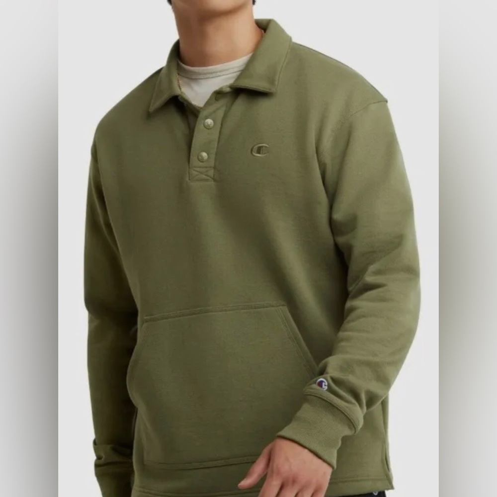 NWT Champion Rugby Collared Sweatshirt - Size Large